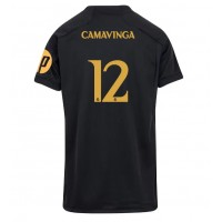 Dres Real Madrid Eduardo Camavinga #12 Tretina pre Ženy 2023-24 Krátky Rukáv